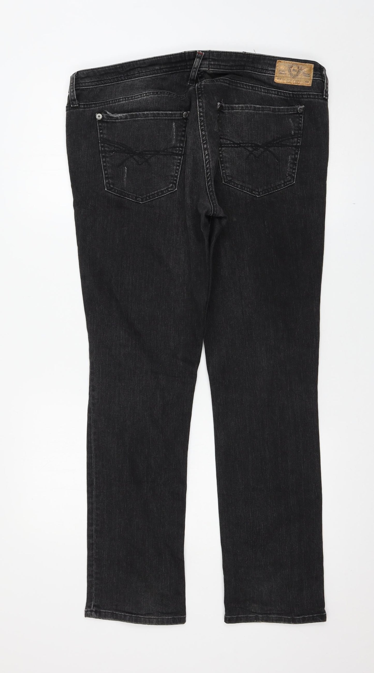 River Island Womens Black   Straight Jeans Size 38 L30 in