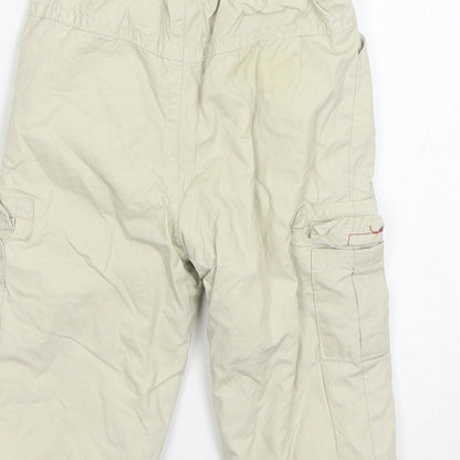prequilino Baby Beige   Cargo Trousers Size 9-12 Months