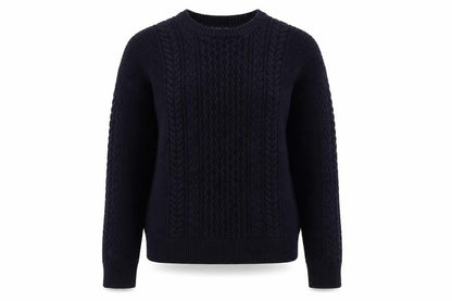 Front view of Mango women’s blue jumper, size S
