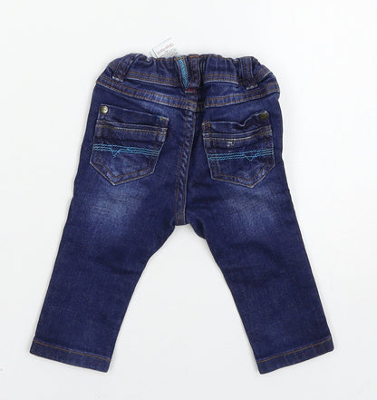 NEXT Boys Blue   Cargo Jeans Size 3-6 Months