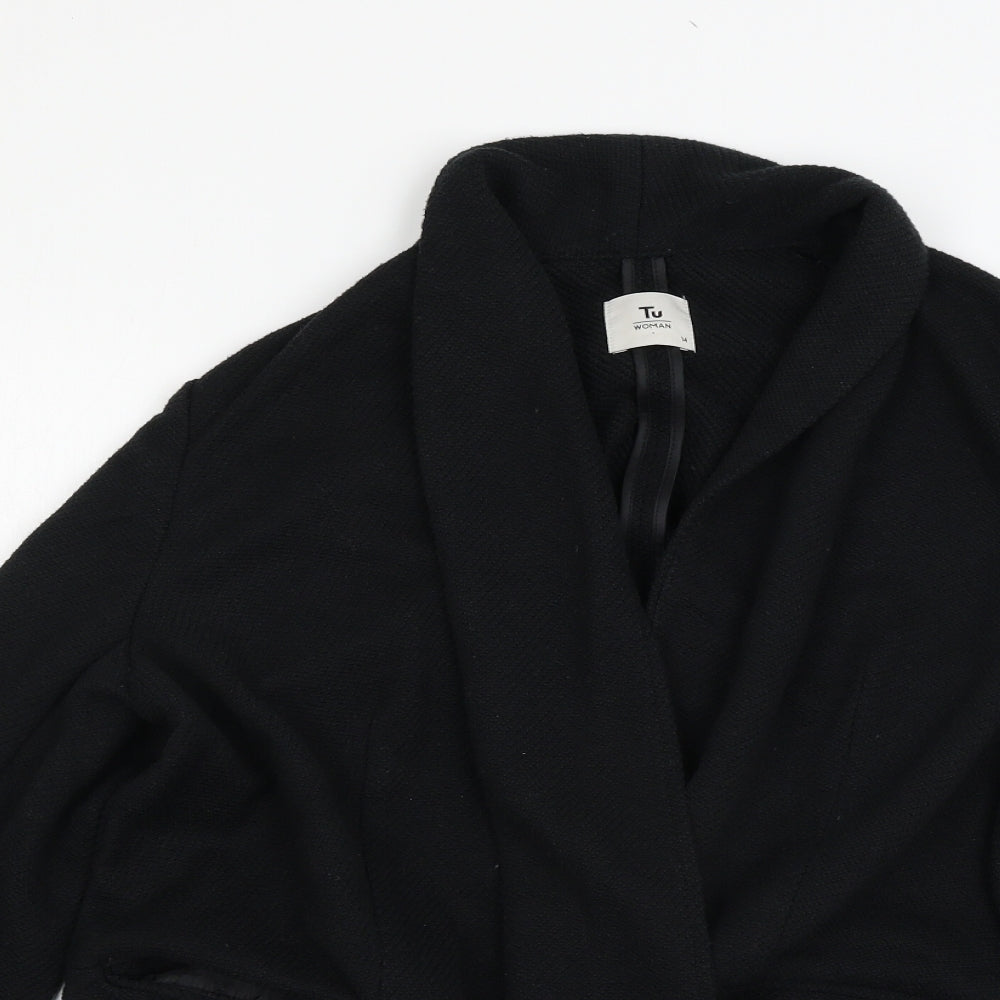 TU Womens Black   Cardigan Jumper Size 14