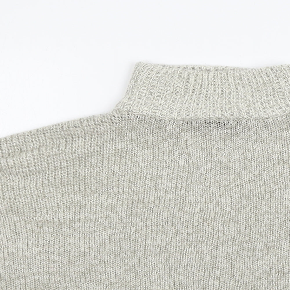Womens UK Size L New Look Grey Pullover Jumper