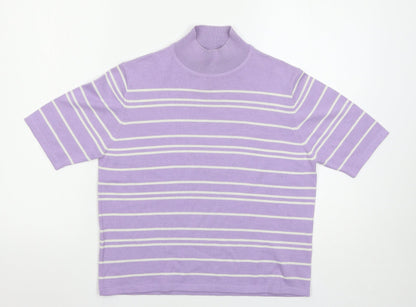 Womens UK Size 14 Marks and Spencer Purple Pullover Jumper