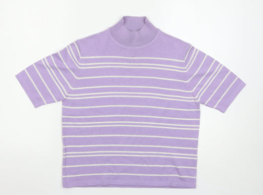 Womens UK Size 14 Marks and Spencer Purple Pullover Jumper