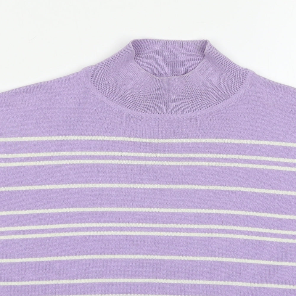 Womens UK Size 14 Marks and Spencer Purple Pullover Jumper
