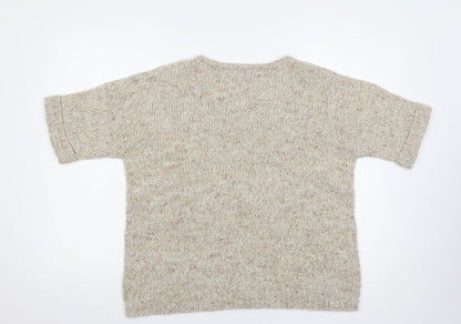 Womens UK Size S M&Co Beige Pullover Jumper