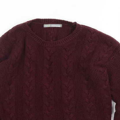 Womens UK Size 8 M&S Purple Pullover Jumper