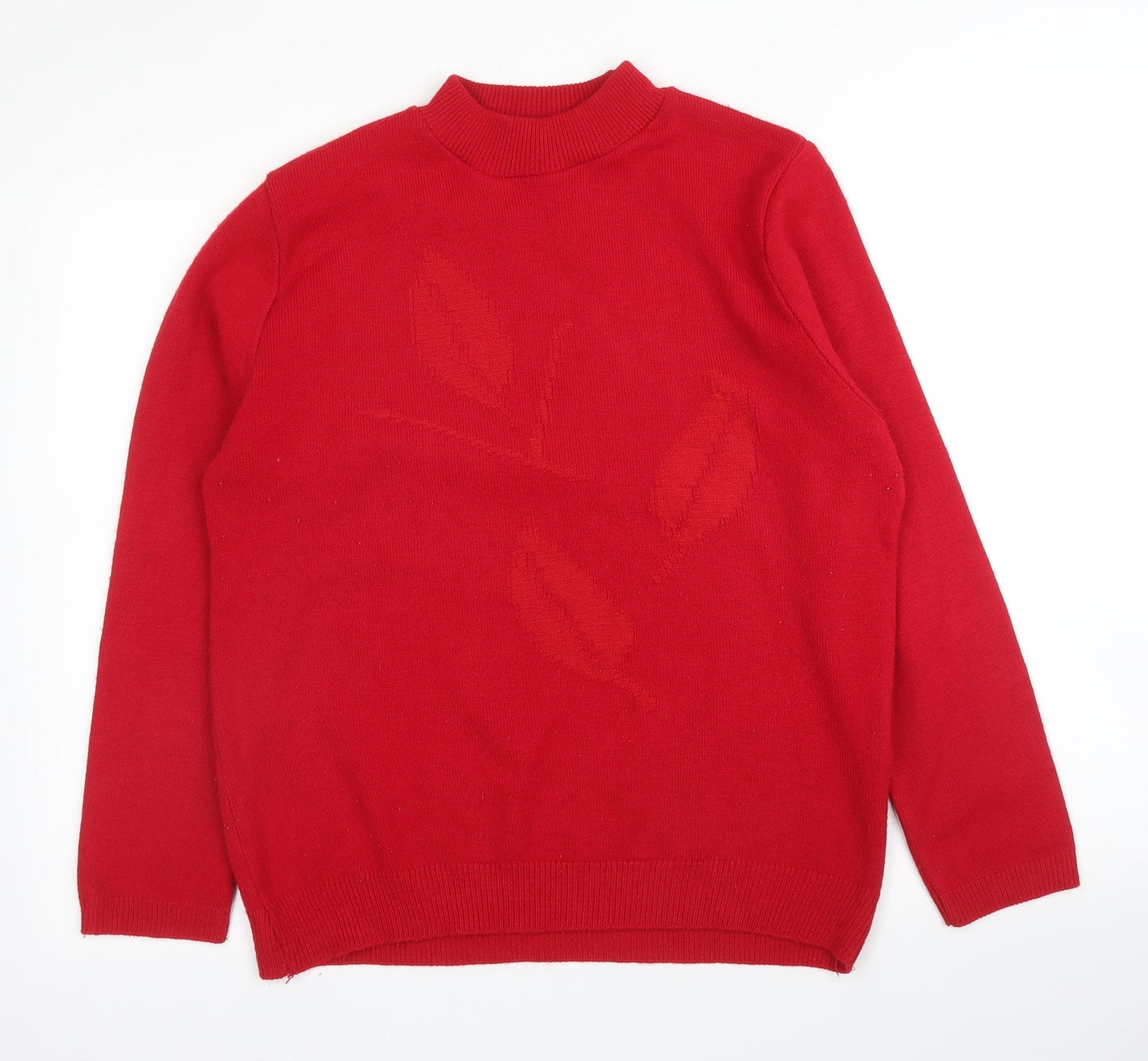 Envy Womens Red   Pullover Jumper Size L