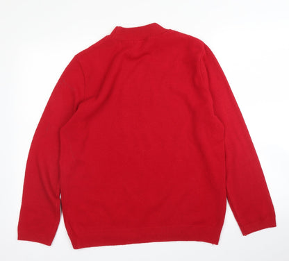 Envy Womens Red   Pullover Jumper Size L