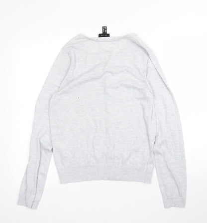 Womens UK Size 12 New Look Grey Cardigan Jumper