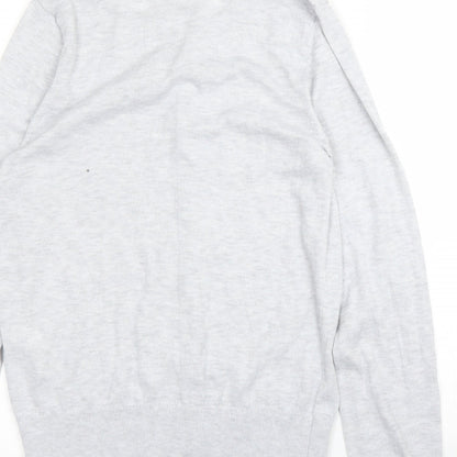 Womens UK Size 12 New Look Grey Cardigan Jumper
