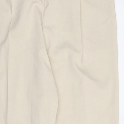 Womens UK Size 16 M&S Regular Fit Capri Beige Trousers
