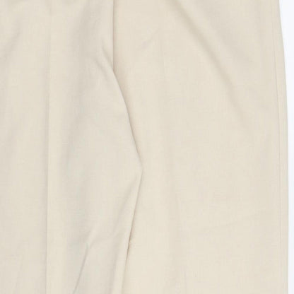 Womens UK Size 16 M&S Regular Fit Capri Beige Trousers