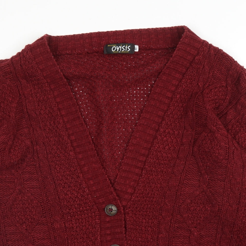 Womens UK Size M Oyisis Purple Cardigan Jumper