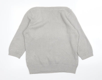 BHS Womens Silver   Pullover Jumper Size 14