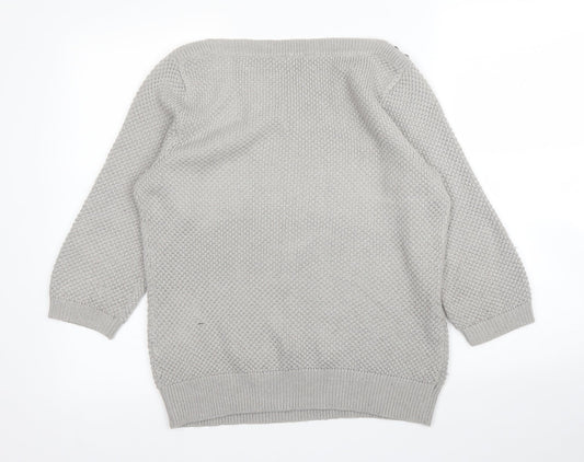 BHS Womens Silver   Pullover Jumper Size 14
