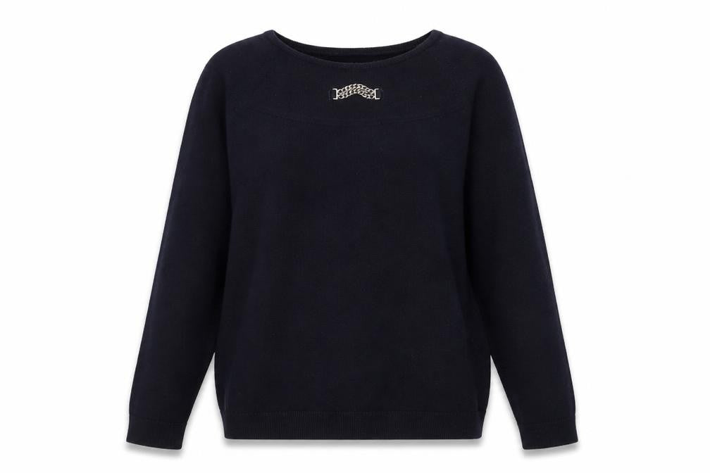 Womens UK Size M Preworn Blue Pullover Jumper