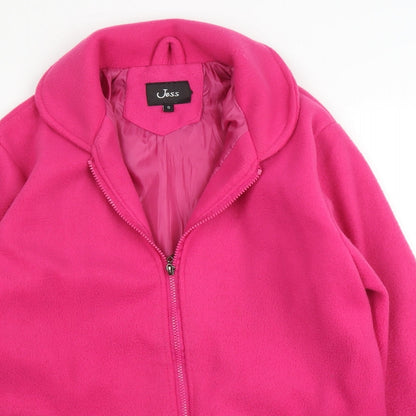 Jess Womens Pink  Fleece Full Zip Jumper Size S