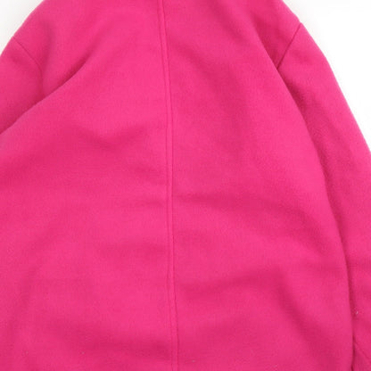 Jess Womens Pink  Fleece Full Zip Jumper Size S
