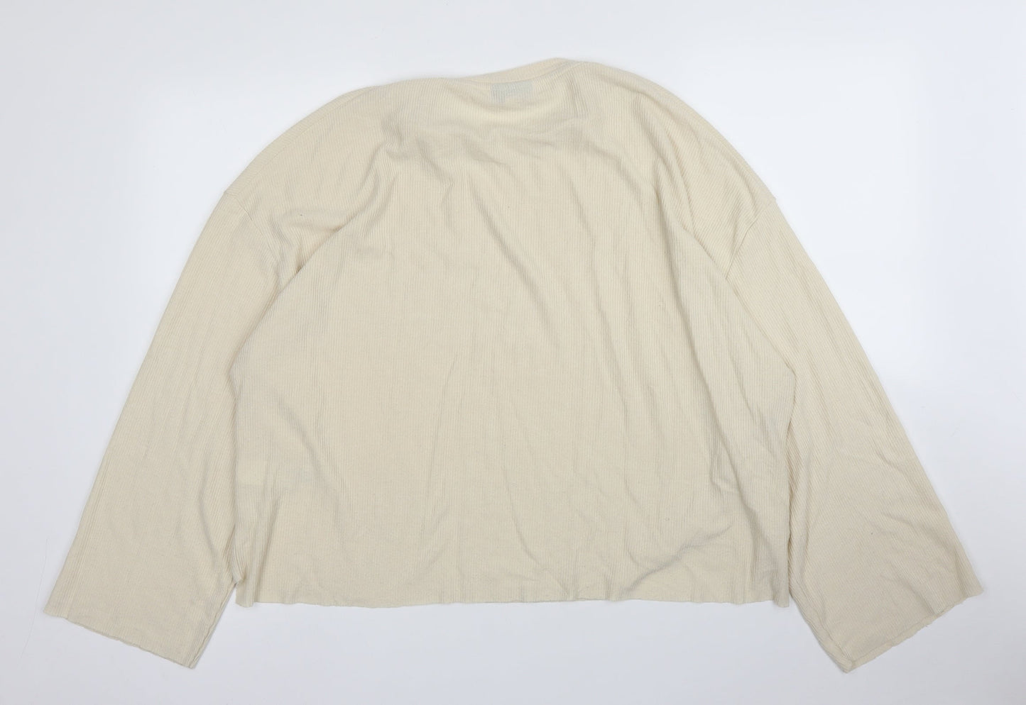 Womens UK Size 16 Topshop Beige Pullover Jumper