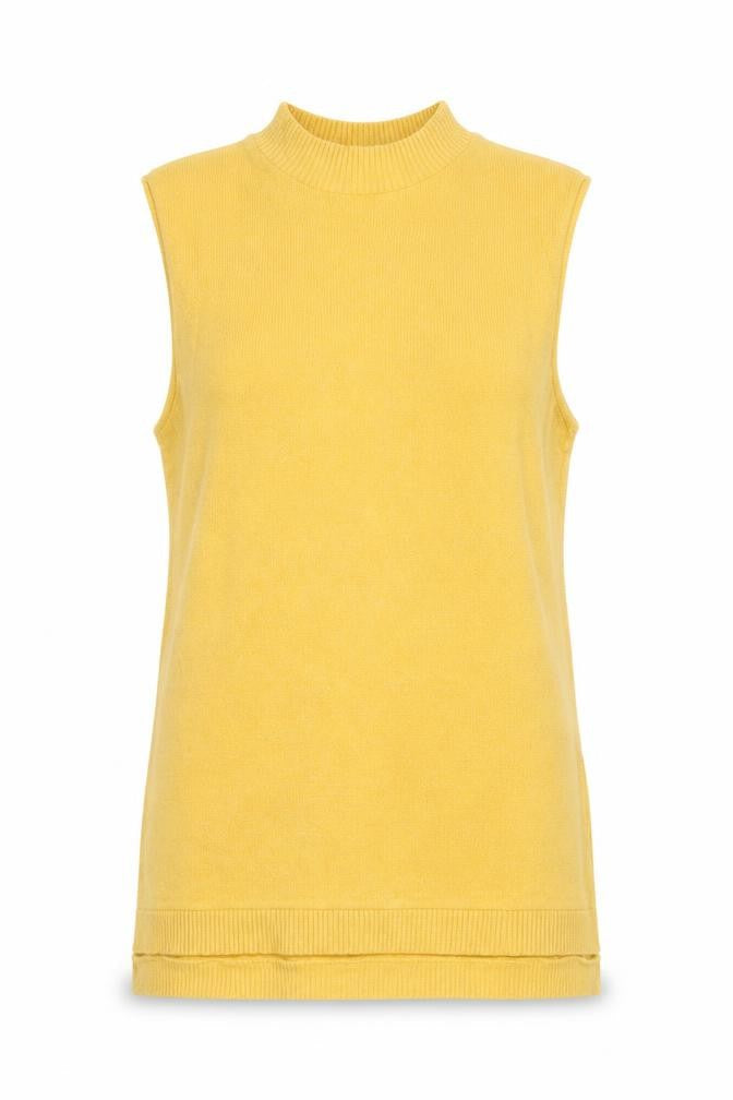 Womens UK Size 12 River Island Yellow Vest Jumper