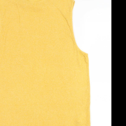 Womens UK Size 12 River Island Yellow Vest Jumper