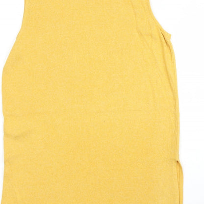 Womens UK Size 12 River Island Yellow Vest Jumper