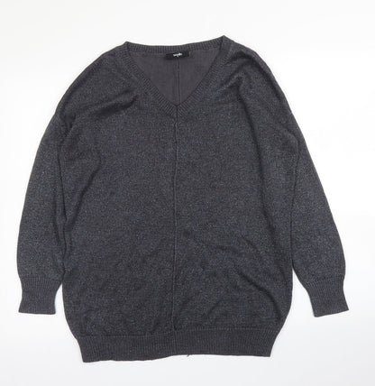 Womens UK Size M Wallis Grey Pullover Jumper