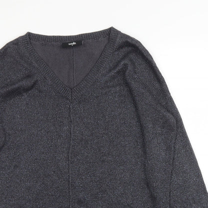 Womens UK Size M Wallis Grey Pullover Jumper