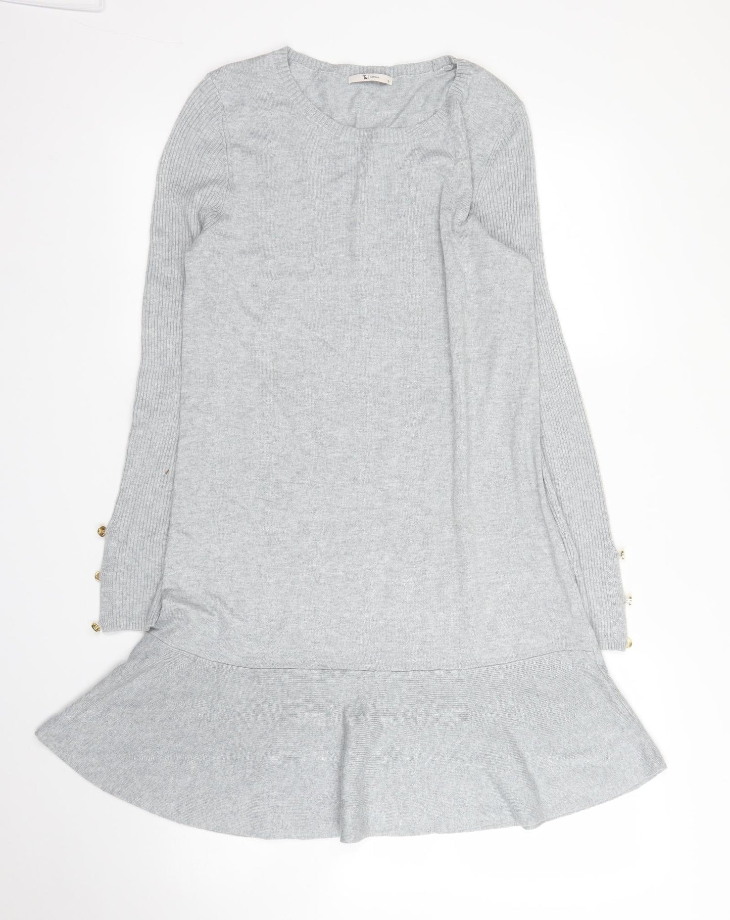 TU Womens Grey   Tunic Jumper Size 12