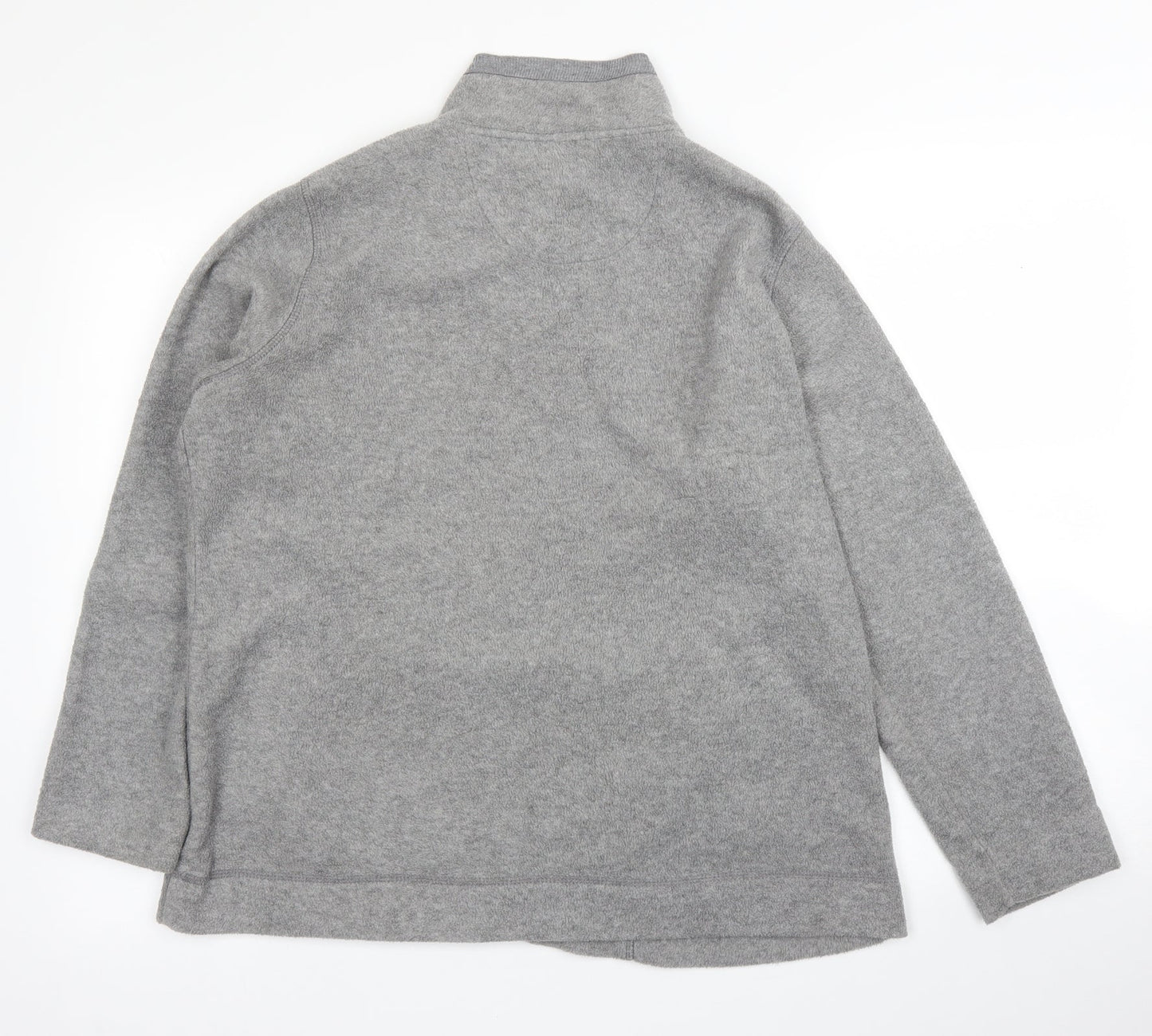 Womens UK Size L Preworn Grey Full Zip Jumper
