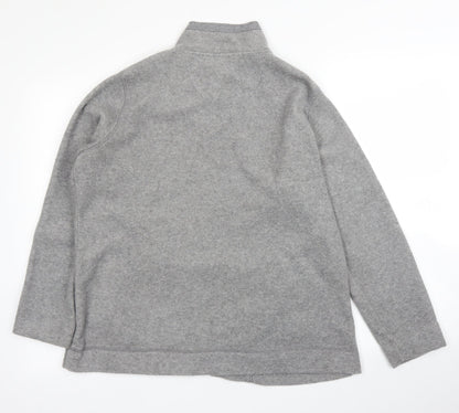 Womens UK Size L Preworn Grey Full Zip Jumper