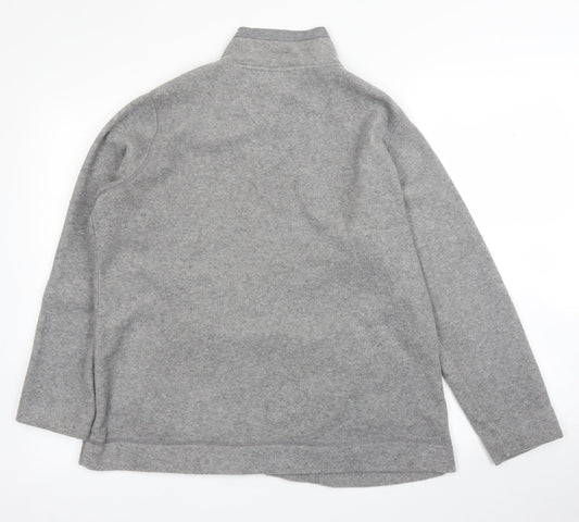 Womens UK Size L Preworn Grey Full Zip Jumper