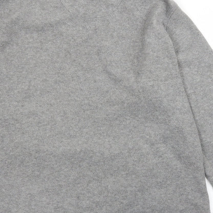 Womens UK Size L Preworn Grey Full Zip Jumper