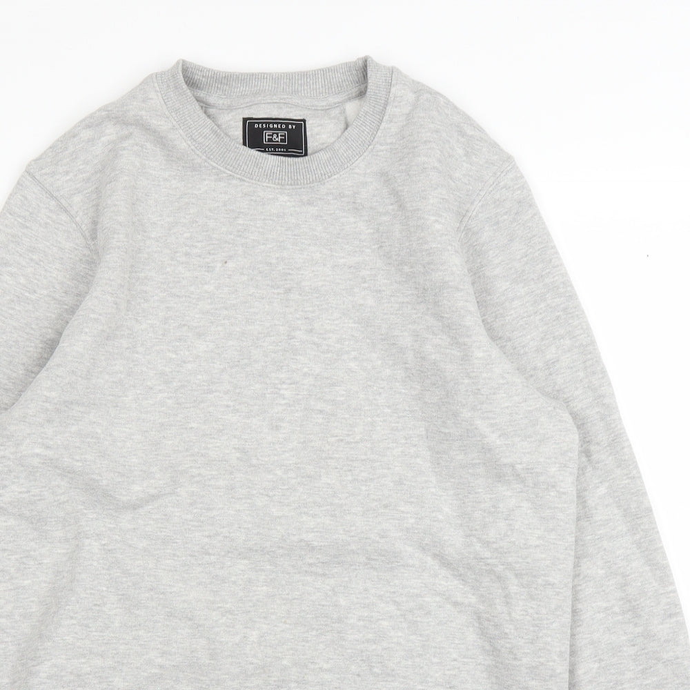F&F Mens Grey   Pullover Jumper Size S
