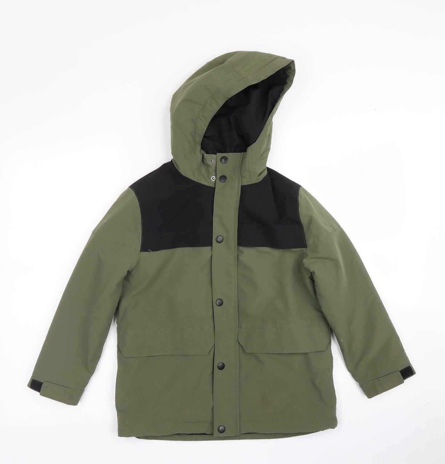 Womens UK Size 8 Zara Green Parka Coat