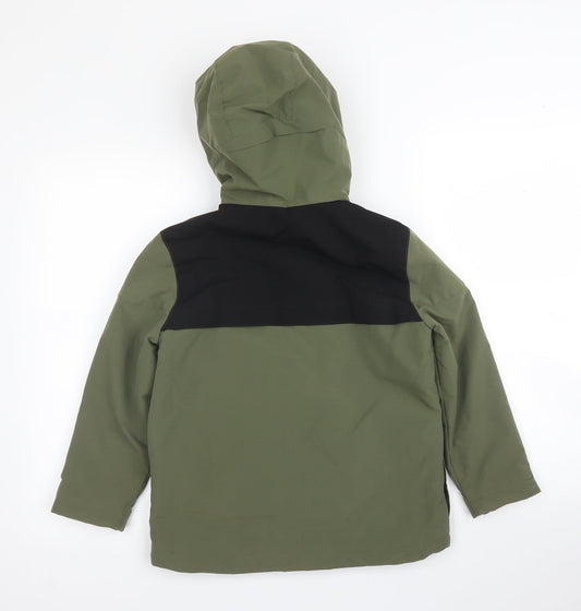 Womens UK Size 8 Zara Green Parka Coat