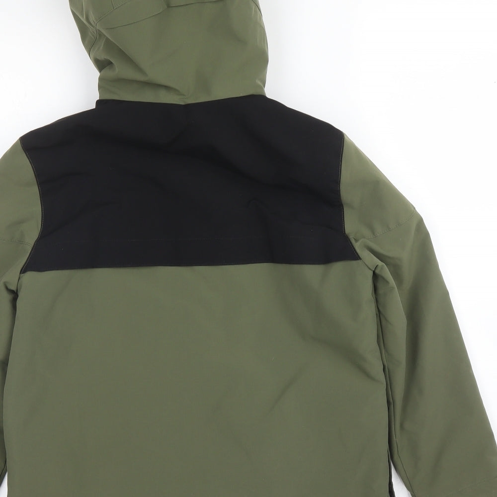 Womens UK Size 8 Zara Green Parka Coat