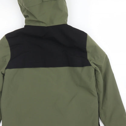 Womens UK Size 8 Zara Green Parka Coat
