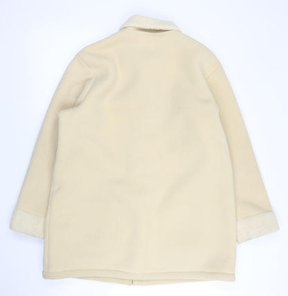 Unity Womens Beige   Overcoat Coat Size 12