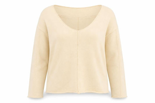 Womens UK Size S SheIn Beige Pullover Jumper