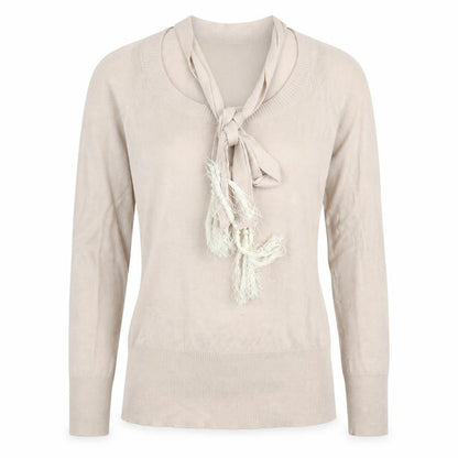 Womens UK Size S French Connection Beige Pullover Jumper