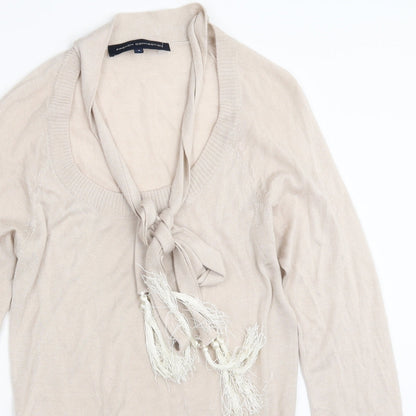 Womens UK Size S French Connection Beige Pullover Jumper