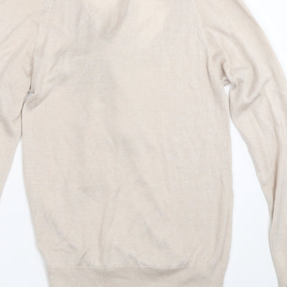 Womens UK Size S French Connection Beige Pullover Jumper