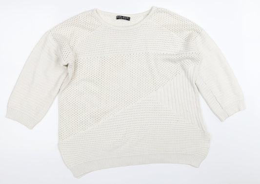Womens UK Size 18 Select Ivory Pullover Jumper