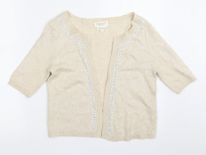 Womens UK Size 6 NEXT Ivory Cardigan Jumper