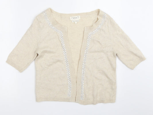 Womens UK Size 6 NEXT Ivory Cardigan Jumper