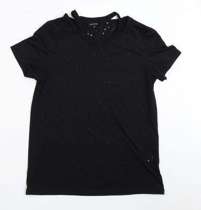 River Island Womens Black   Basic T-Shirt Size 10