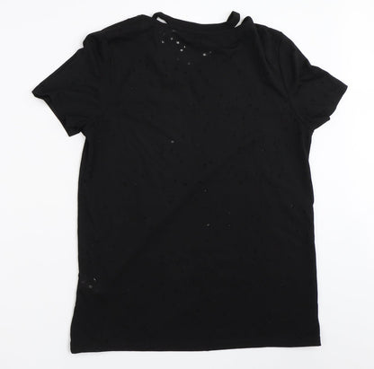 River Island Womens Black   Basic T-Shirt Size 10