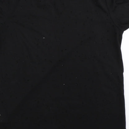 River Island Womens Black   Basic T-Shirt Size 10